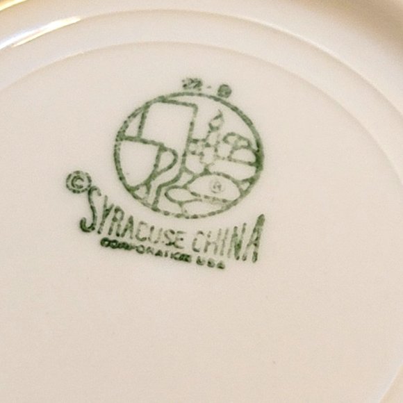 Syracuse China Bread and Butter Salad Plate Summerdale White Pink Floral Dh742 - Picture 6 of 6